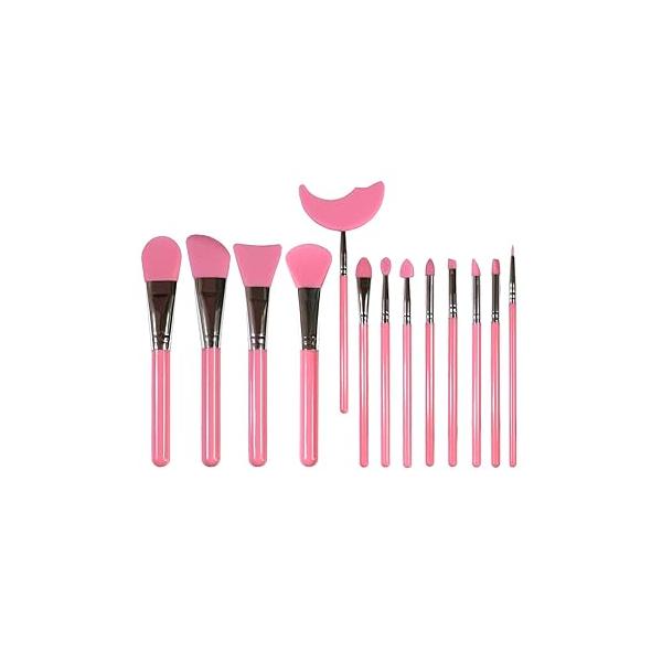 LORMAY 13 Pcs Silicone Brush Set. Perfect Applicators for Epoxy Resin Crafting, Facial Mask, Mascara Shield and Eyeshadow Shield.and Cream Beauty Products (Purple)