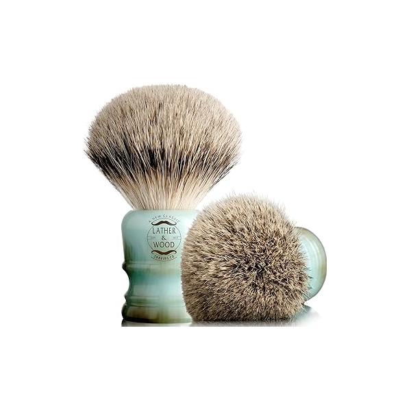 Pure Badger Shaving Brush -Premium Handmade - Simply the Best Luxury Men’s Shave (Pure Badger)