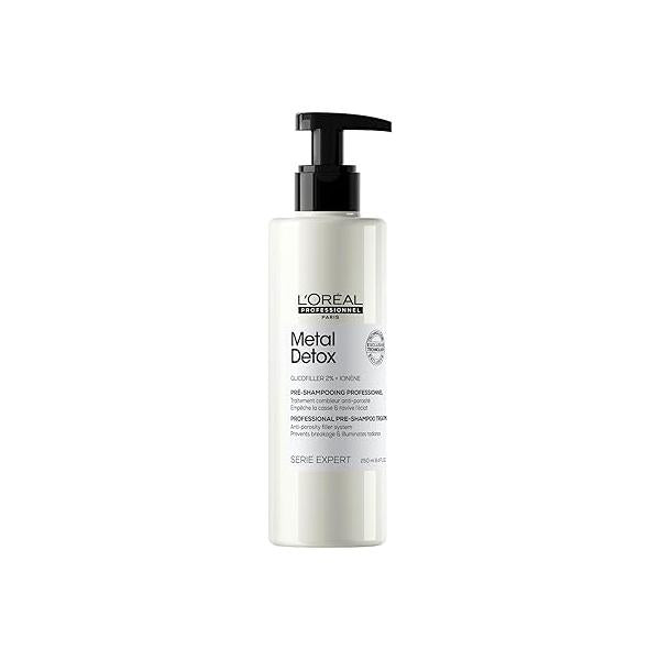 L'Oréal Professionnel Paris Metal Detox Pre-Shampoo Treatment - Strengthens, Refills Micro-Breaks and Protects Against Hard Water Metals, For Damaged Color-Treated Hair