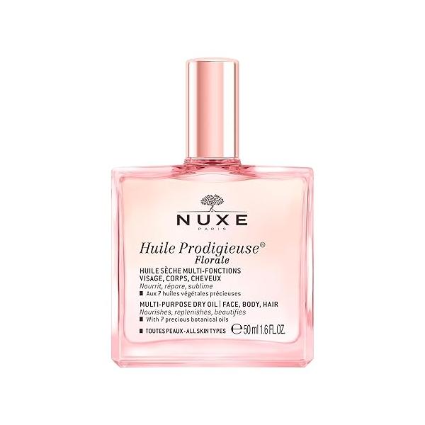 NUXE Huile Prodigieuse Floral - Organic All-in-One Oil for Body, Face & Hair. Radiant Looking Glow and Skin Hydration