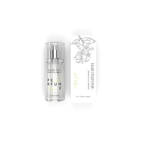 Hair Perfume Oil for Women (Vanilla Magnolia), Argan Heat Protection Spray Dry, Damaged, Firzzy Care, Long Lasting Fragrance Mist with Keratin & Elastin Nourishing Smooth 2.7 fl oz