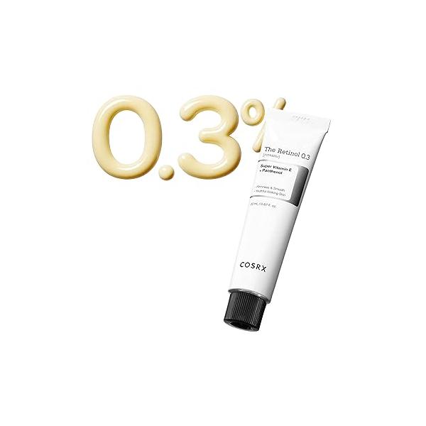 COSRX Retinol 0.3% Cream, 0.67 Oz, Anti-aging Eye & Neck Cream with Retinoid Treatment to Firm Skin, Reduce Wrinkles, Fine Lines, Signs of Aging, Gentle Daily Korean Skin Care