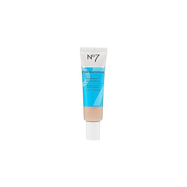No7 HydraLuminous Skin Tint Perfector - Aqua Release Tinted Moisturizer with a Hydrating, Lightweight Formula Sheer to Light Coverage Face Makeup Fair (1 Fl Oz)