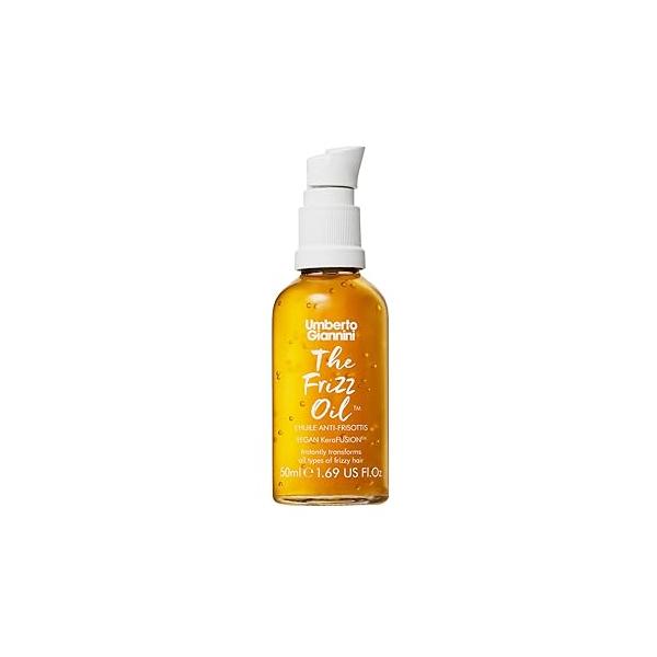 Umberto Giannini Frizz Fix The Oil 50ml - Shine Enhancing Vegan Keratin Bond Repair Hair Oil, Gold