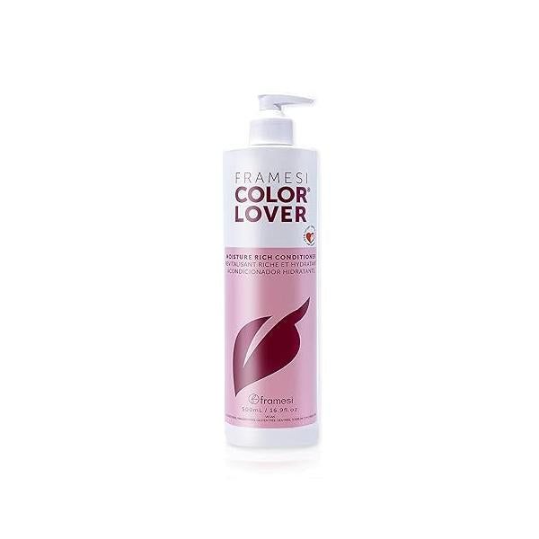 Framesi Color Lover Moisture Rich Conditioner, Sulfate Free Conditioner with Coconut Oil and Quinoa, Treated Hair
