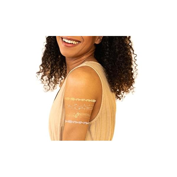 Festival Temporary Premium Tattoos - 75 Pieces, Skin-Safe Tested, Cruelty-Free Vegan Ink, Water Resistant- Adults, Teens or Kids, Realistic, Artist- Designed