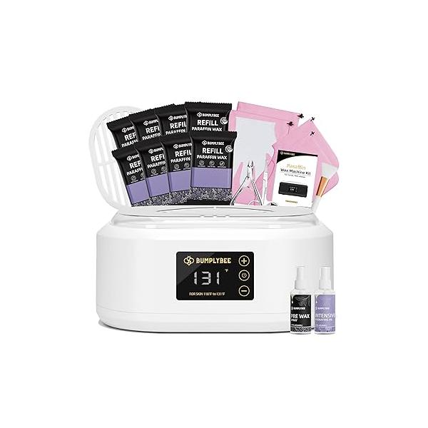 Paraffin Wax Machine for Hand and Feet - 3500ml with 8 Pcs Lavender Bath, Moisturizing Exfoliating