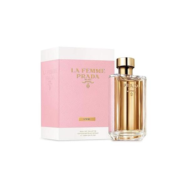 Prada La Femme L'eau Eau De Toilette Spray for Women, 3.4 Ounce