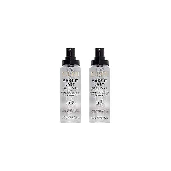Milani Setting Spray + Primer, Make It Last Original - Natural Finish with Niacinamide for Hydration, Makeup and Face 3-in-1 Prime Hydrate Set, 2.03 Fl. Oz