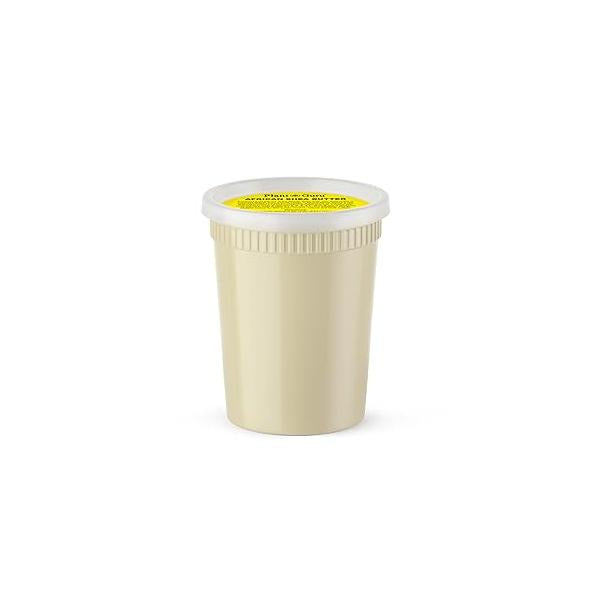 Raw African Shea Butter 32 oz. Bulk 100% Pure Natural Unrefined IVORY - Imported From Ghana Ideal Moisturizer For Dry Skin, Body, Face And Hair Growth. Great DIY Soap and Lip balm Making.