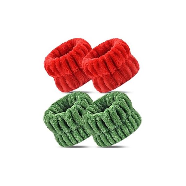 Wrist Towels - 4pcs Absorbent Arm Bands for Face Washing, Suitable Women and Men