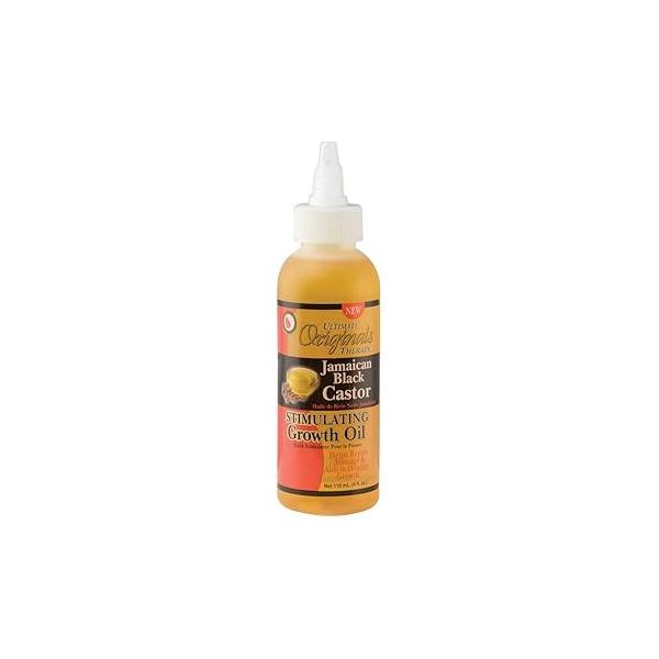 Originals by Africa's Best Therapy Jamaican Black Castor Oil Stimulating Growth Oil, Naturally Repairs and Prevents Hair Damage & Breakage, Moisturizes Scalp, 4oz Bottle