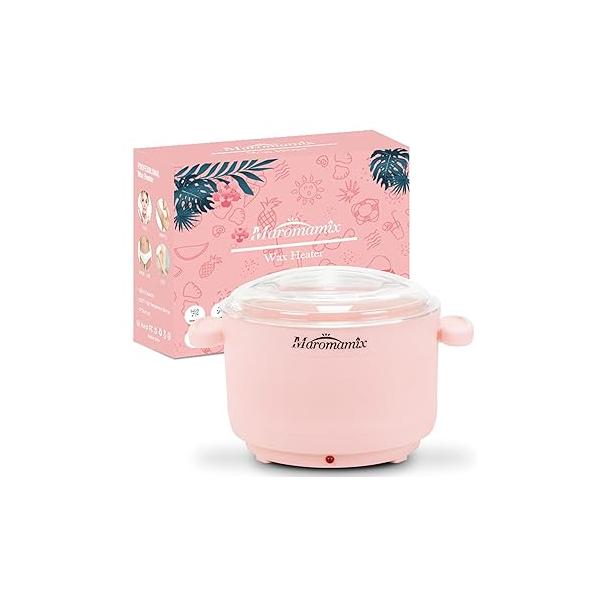 Waxing Kit -Silicone Wax Warmer for Hair Removal with 4 Packs of Hard Beads, Portable Electric Silicone Machine Full Body Face Eyebrows Bikini Brazilian at Home Women Men