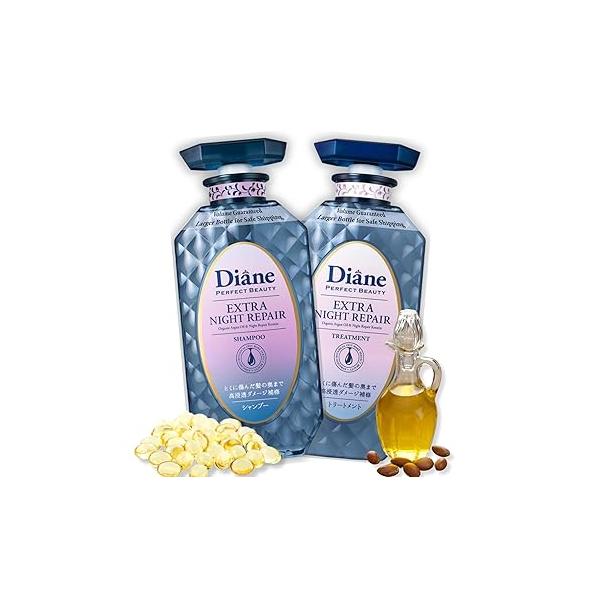 Moist Diane Hair Fall Shampoo and Conditioner Set for Fine Hair, Anti Loss Women & Men by Argan Oil, Keratin Ceramides from Japan, Silicone Sulfate Free 30.4 Fl Oz VOLUME SCALP