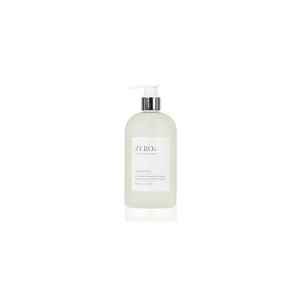 Gilchrist & Soames Zero% Unisex Shampoo - Natural, Sulfate Free, Paraben Cruelty Free Formula for All Hair Types, Gentle Scalp Cleansing with Fresh Botanical Scent, 15.5 oz