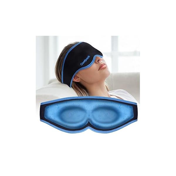 Eye Mask for Dry Eyes, Microwave Warm Compress Eyes with Washable Cover, Remove Styes, Chalazion Therapy Heating Pad Hot Compress, Moist Heat Blepharitis, Tired