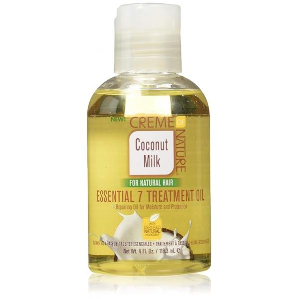 Creme of Nature coconut milk essential 7 treatment oil 4oz, 4 Fluid Ounce (Pack 1)