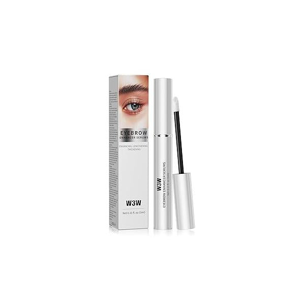 Natural Eyebrow Growth Serum To Grow Brows for Women, Fuller, Thicker, Longer Brows, 3ML Plant Extracts Enhancer, Visible in 4 Weeks, Vegan & Cruelty-Free