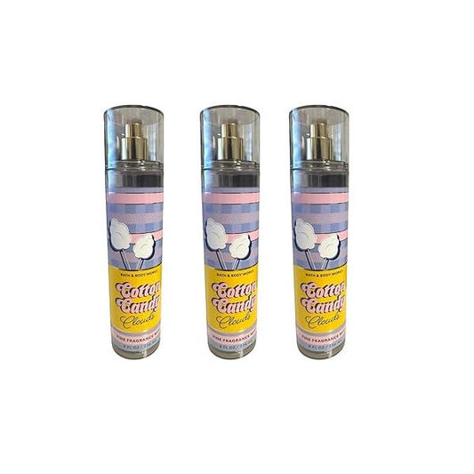 Bath & Body Works Cotton Candy Clouds Fine Fragrance Mist - Pack of 3
