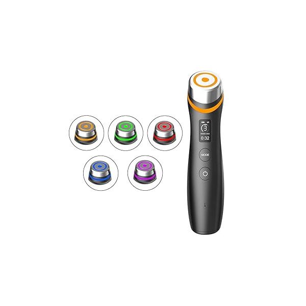 Skin Tightening Face Machine, Massager Tool with 5 Modes, Enhanced Absorption, Facial Neck Lifting, Firming and Pore Care