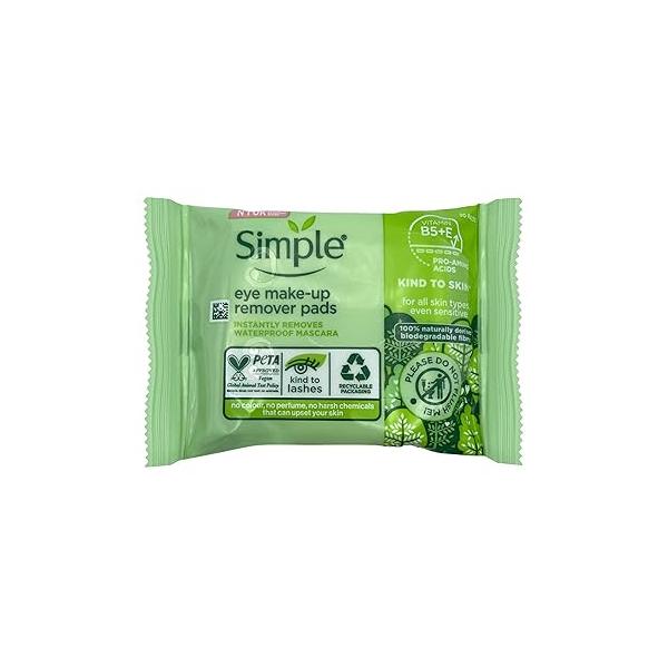 Simple Kind To Eyes Eye Make Up Remover Pads 30 Pieces