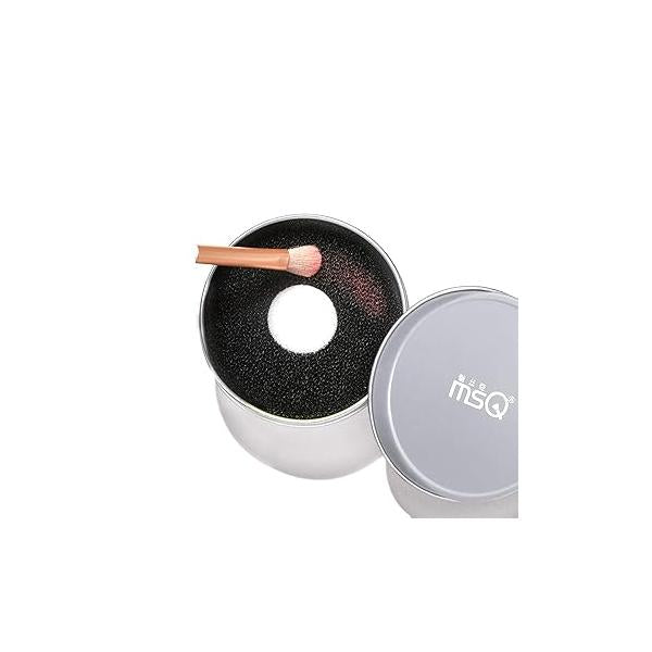 MSQ Brush Cleaner Color Removal Sponge Dry Makeup Quick Removes Shadow from Your without Water or Chemical Solutions - Compact Size for Travel