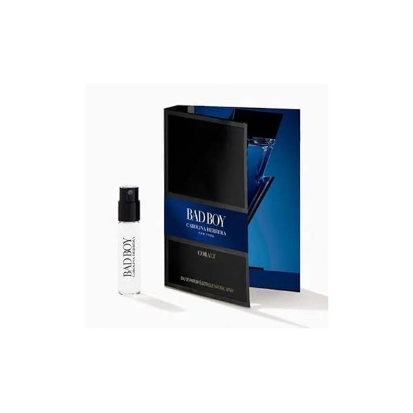 Carolina Herrera Bad Boy Cobalt Eau de Parfum Vial Spray for Men 0.05 oz / 1.5 ml