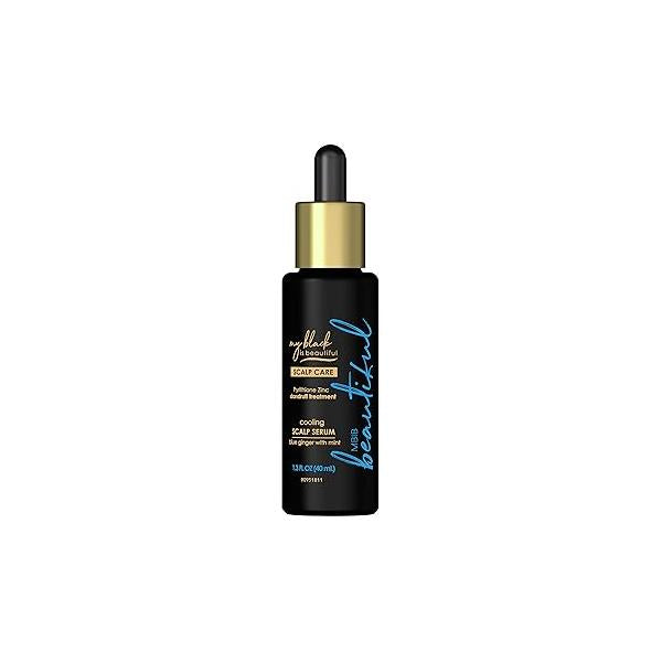 My Black is Beautiful Cooling Scalp Serum Treatment for Dry and Damaged Hair, Blue Ginger Mint, 1.3 fl oz