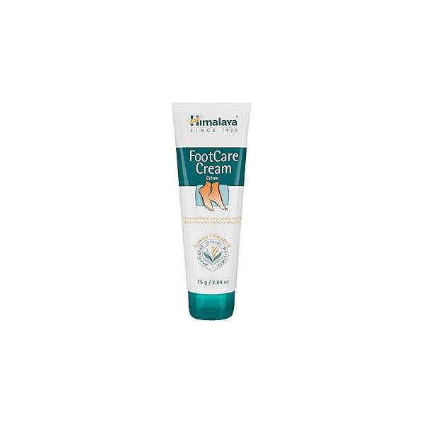 Himalaya FootCare Cream, Intense Moisturizing & Hydrating for Dry Feet and Cracked Heels, 2.64 oz