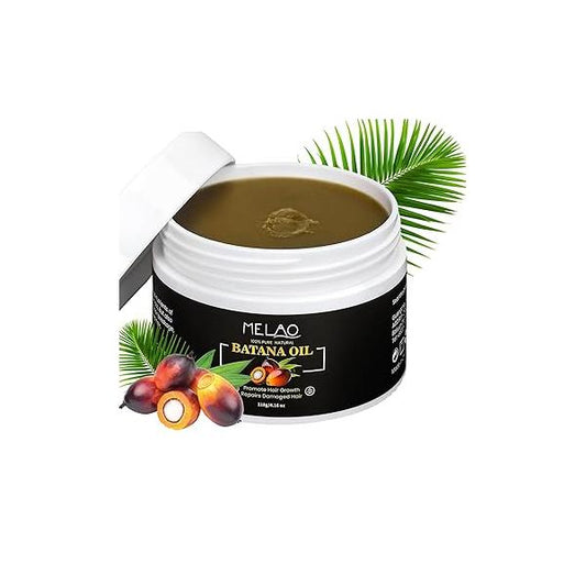 100% Raw Batana Oil for Hair Growth - Premium Quality, Organic with Natural Nutty Aroma, Ideal Dry Hair, Lightweight and Non-Greasy, Promotes Thick, Healthy Black