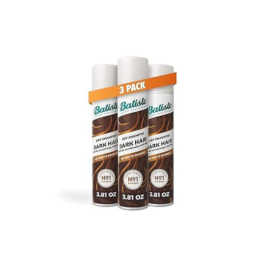 Batiste Dark Dry Shampoo, Waterless shampoo, 3.81oz 3 pack