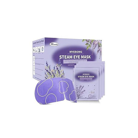 48 Packs Steam Eye Mask for Dry Eyes, Warm Compress Mask, Self Heating Masks Help Dark Circles, Puffy Disposable Heated Eyes Sleeping Relief Stress Fatigue