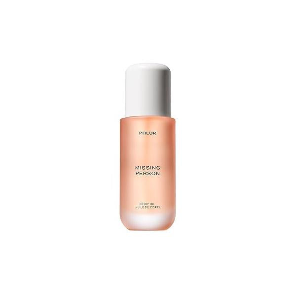 PHLUR Missing Person Body Oil For Women & Men - Lightweight Nourishing With Ceramide-Rich Oils Skin-Mimicking Lipids Bergamont, Musk, Orange Sandalwood Floral Scented (4 Fl Oz)