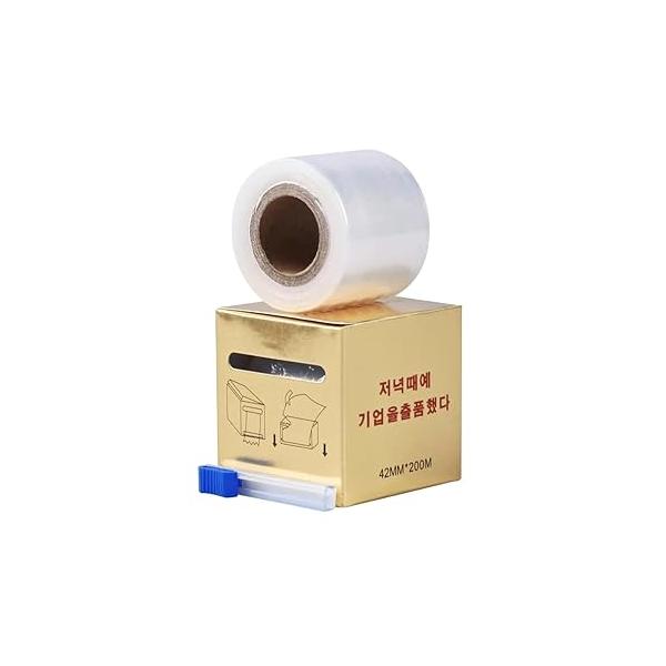 Disposable Eyebrow Tattoo Plastic Wrap Preservative Film, Microblading Supply Kit for Brow and Lip Permanent Make Up PMU, Lash Lift Lamination Tint Cover Tape Roll