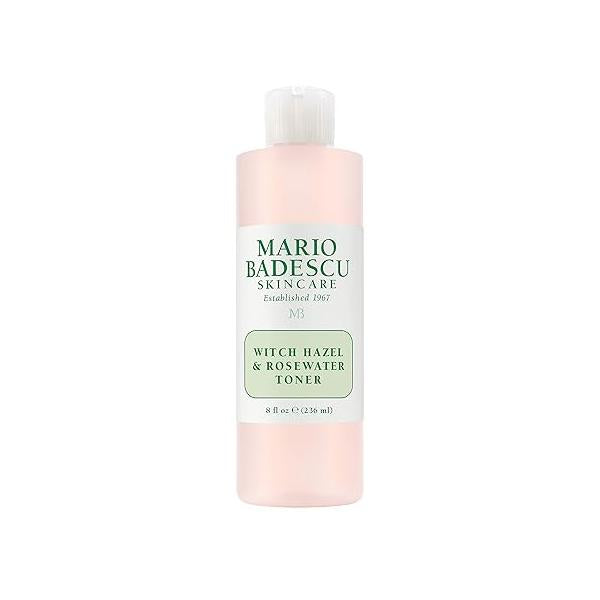 Mario Badescu Alcohol Free Witch Hazel Facial Toner for Aging Skin, Infused with Lavender/Rose Water and Aloe Vera, Face Combination or Dry 8 Fl Oz
