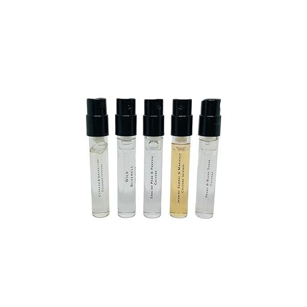 Jo Malone Set 5 London Fragrance Sample VIALS Different Scent 0.05oz/ 1.5ml each. F