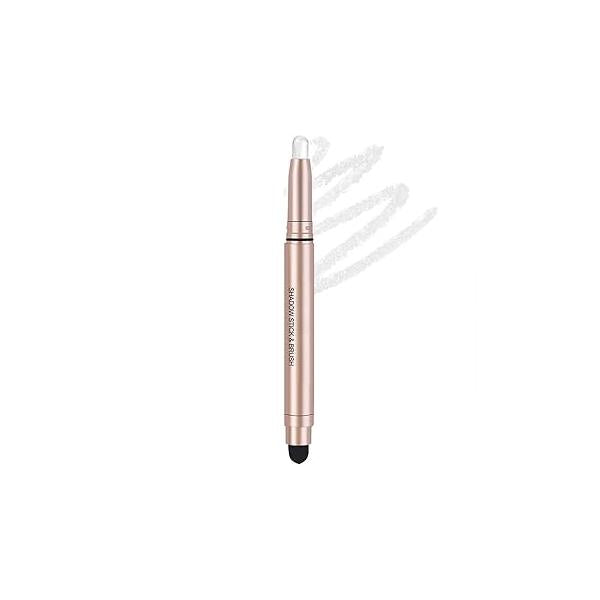 Eyeshadow Stick, Shimmer-Cream Eye Shadow Pencil, Sticks Long-Lasting Waterproof, Glitter-Eyeshadows Stick with Soft Brush for Eyeshadows Makeup(02Champagne-gold)