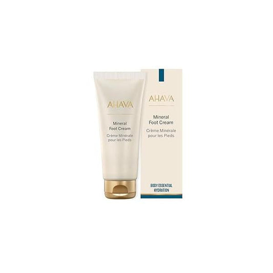AHAVA Dead Sea Water Mineral Foot Cream - Nourishes & Hydrates Dry Soles, Prevents Cracks Irritations, with Witch Hazel Leaf, Osmoter blend, Jojoba, Avocado, Sweet Almond Wheat Germ Oil