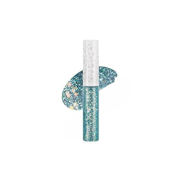 Liquid Glitter Eyeshadow & Eyeliner - Metallic Shimmer Eye Looks Waterproof, Long Lasting Quick-Drying Sparkling Shadow Makeup Euphoria 03