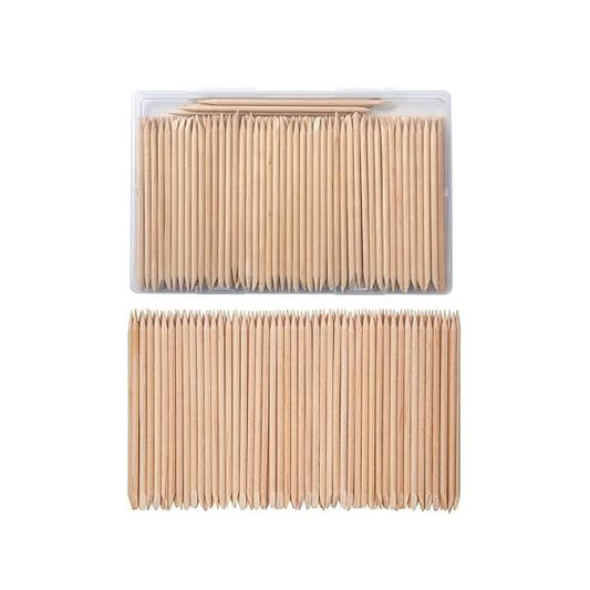 200Pcs Wooden Wax Sticks - Borogo Eyebrow, Lip, Nose Small Waxing Applicator for Hair Removal and Smooth Skin Spa Home Usage