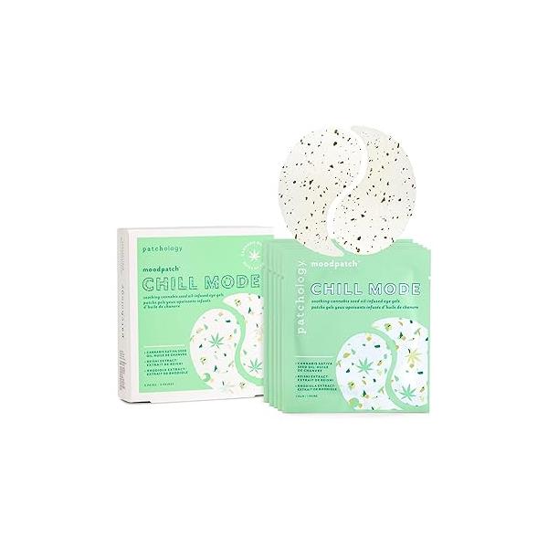 Patchology Chill Mode Under Eye Patches - Soothing, Oil-Infused Gel Masks for Puffy Eyes and Dark Circles Treatment Ideal Hydration, Reducing Wrinkles, Calming Puffiness 5-Pairs