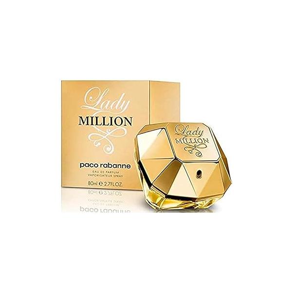 Lady Million by Paco Rabanne Eau De Parfum Spray 2.7 Fl Oz (Women), Pack of 1