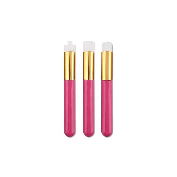 AKOAK 3 Pieces Eyelash Cleaning Brush, Blackhead Removal Makeup Remover Tool, Deep Cleaning, Extension, Facial Brush (White)