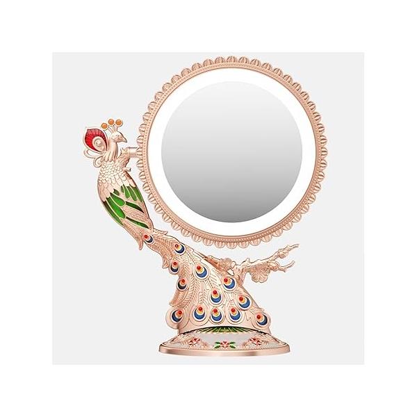 Makeup Vanity Mirror with Lights and 1X/7X Magnification - Phoenix Baroque Style Gifts for Women Birthday Mom, Aesthetic Home Decor