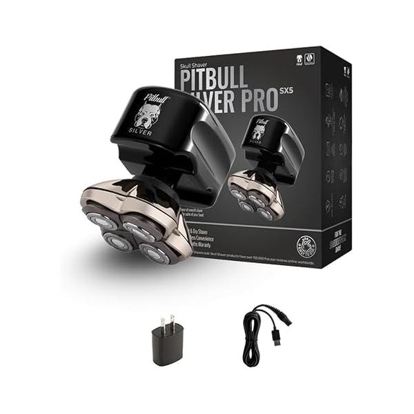 Skull Shaver - Pitbull Silver PRO SX5 Head and face
