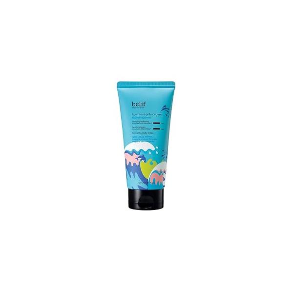 belif Jelly Hydrating Deep Cleanser - Low pH Mild & Gentle Gel-to-Foam Face Wash for Daily Pore Cleansing, and Refreshing All Skin Types, Korean Skincare, 5.41 fl.oz
