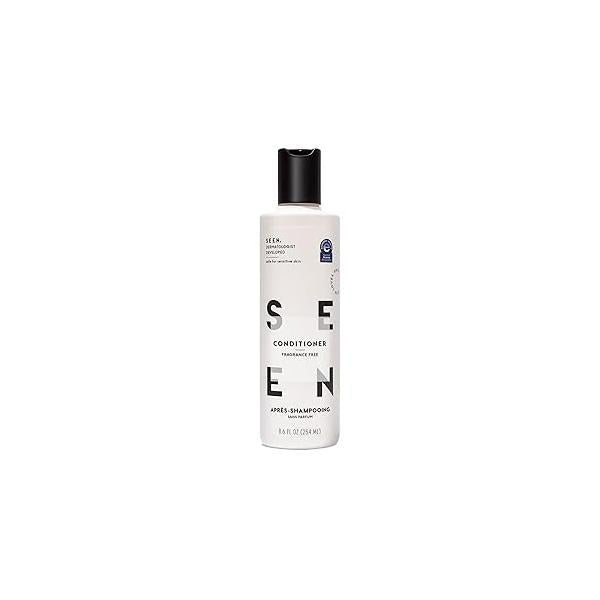 SEEN Conditioner, Fragrance Free - Non-Comedogenic & Sulfate-Free Hair Conditioner- Dermatologist-Developed Safe for Sensitive, Eczema Acne Prone Skin