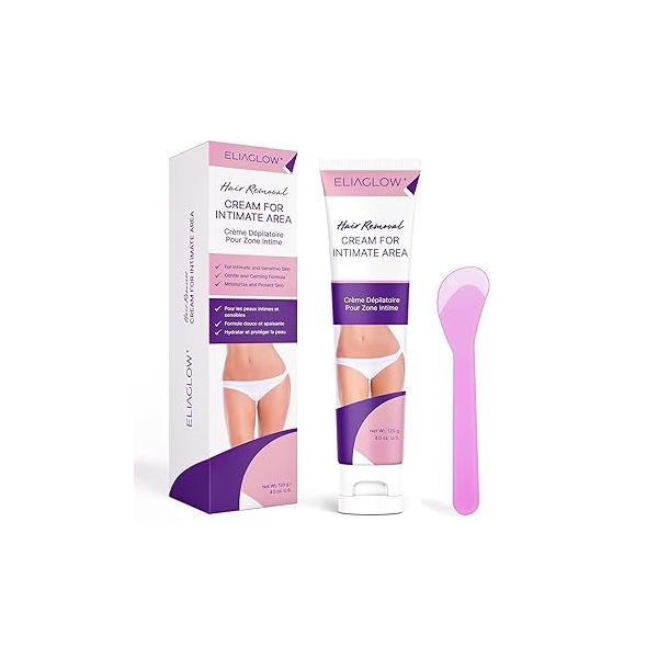 Hair Removal Cream for Women and Men : Sensitive Depilatory Bikini, Private Areas, Pubic, Body, Legs, Underarms - Gentle Formula All Skin Type