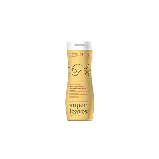 ATTITUDE Nourishing Shampoo for Curly Hair with Moringa Oil, EWG Verified, Vegan and Naturally Derived, 3a, 3b, 3c Curl Type, Provides Lightweight Moisture to Curls, 16 Fl Oz