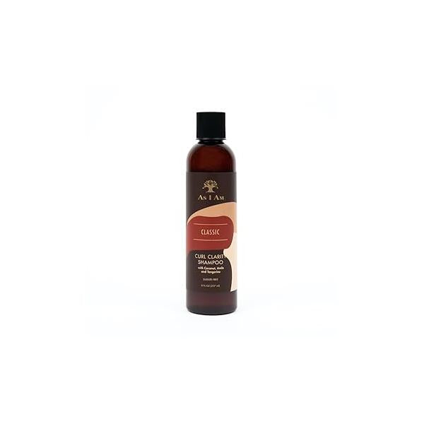As I Am Curl Clarity Shampoo - 8 ounce with Coconut, Amla & Tangerine Gently Cleanses Curly Hair Vegan Cruelty Free Sulphate Parabens Phthalate